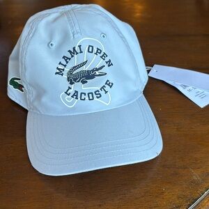 Lacoste Sport Miami open hat never worn